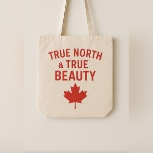 True North & True Beauty Custom Canvas Tote Bag